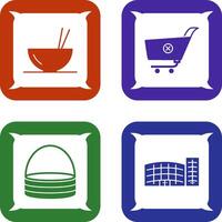 food and cancel order Icon vector