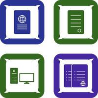 global report and reports Icon vector