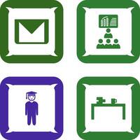 e mail and class Icon vector