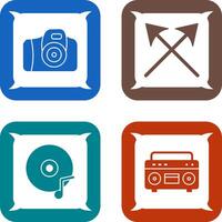 Camera and Arrows Icon vector