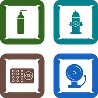 hydrant and oxygen tank Icon vector