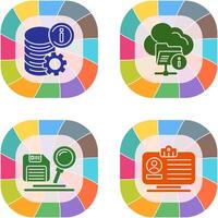 data and folder Icon vector