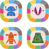 robot and playload Icon vector