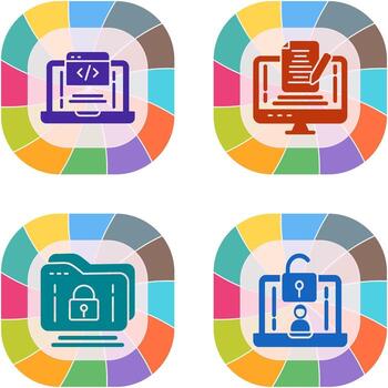 Coding and Note Icon vector