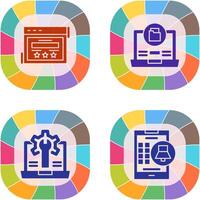 Rating and Data Storage Icon vector