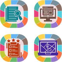 Details Looking and Adaptive Icon vector