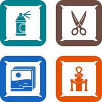 Spray and Scissors Icon vector