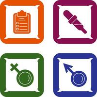 Diagnosis and Dropper Icon vector