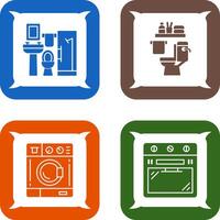 Bath and Toilet Icon vector