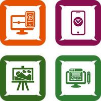 WIFI and Responsive Icon vector