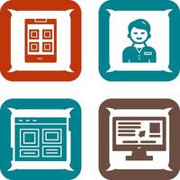 Apps and User person Icon vector