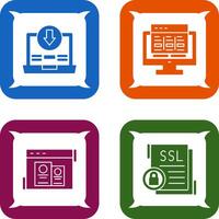 Downlaod and Layout Icon vector