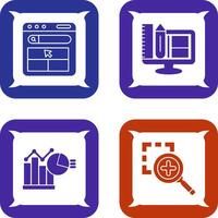 Website and Web Design Icon vector