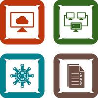 Cloud Systems and Connected Icon vector