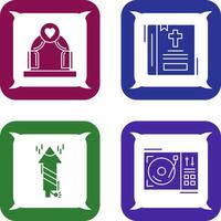 Arch and Bible Icon vector
