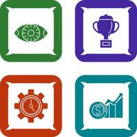 Vision and trophy Icon vector