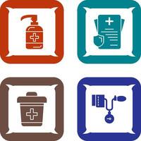 Sanitizer and Receipt Icon vector