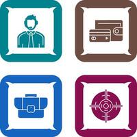 Customer Support and Wallet Icon vector