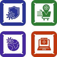 Virus Protection and Online Health Icon vector