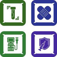 Test Tube and Wound Icon vector