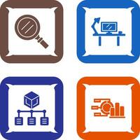 Search and Workspace Icon vector