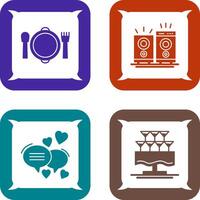 Banquet and Music Icon vector