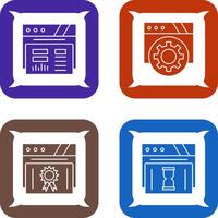 Dashboard and Browser Icon vector