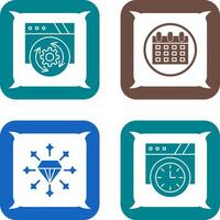 Update and Calendar Icon vector