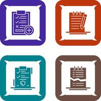 Medical Examination List and Check Up List Icon vector