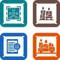 prima producto y valores icono vector