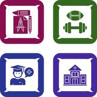 Study Tools and Sport Faculty Icon vector