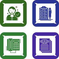 Hire and Check List Icon vector