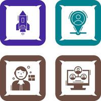 Start Up and Placeholder Icon vector
