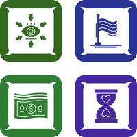 Visualization and Flag Icon vector