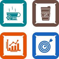 Hot Chocolate and Coffee Icon vector