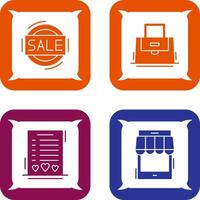 Sale and Purse Icon vector