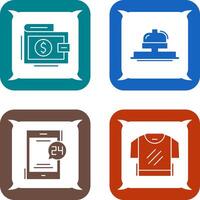Wallet and Bell Icon vector