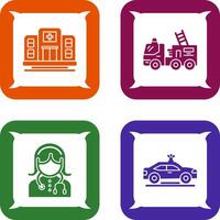 Ssd and Fire Truck Icon vector