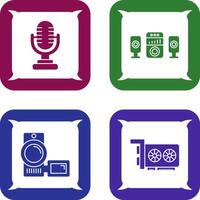 Microphone and Sound System Icon vector