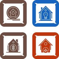 Fire Alarm and Home Automation Icon vector