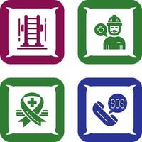 Ladder and Support Icon vector