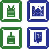 Bunny and Castle Icon vector