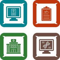 Online appointment and Clipboard Icon vector