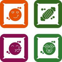 Smirk and Candy Icon vector