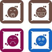 Vomit and Mask Icon vector