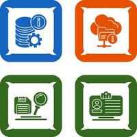 data and folder Icon vector