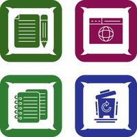 page and web page Icon vector