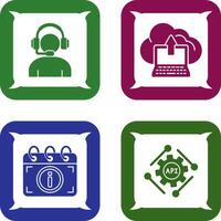 Helpline and backup Icon vector