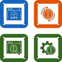 rating and refresh Icon vector