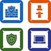 Firewall and Seat Icon vector